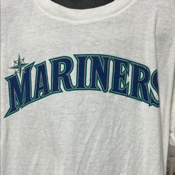 Seattle mariners White Short Sleeve Tee #44 - Picture 2 of 6